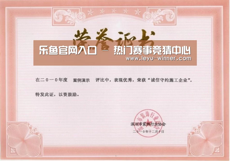 荣誉证书二(图1)